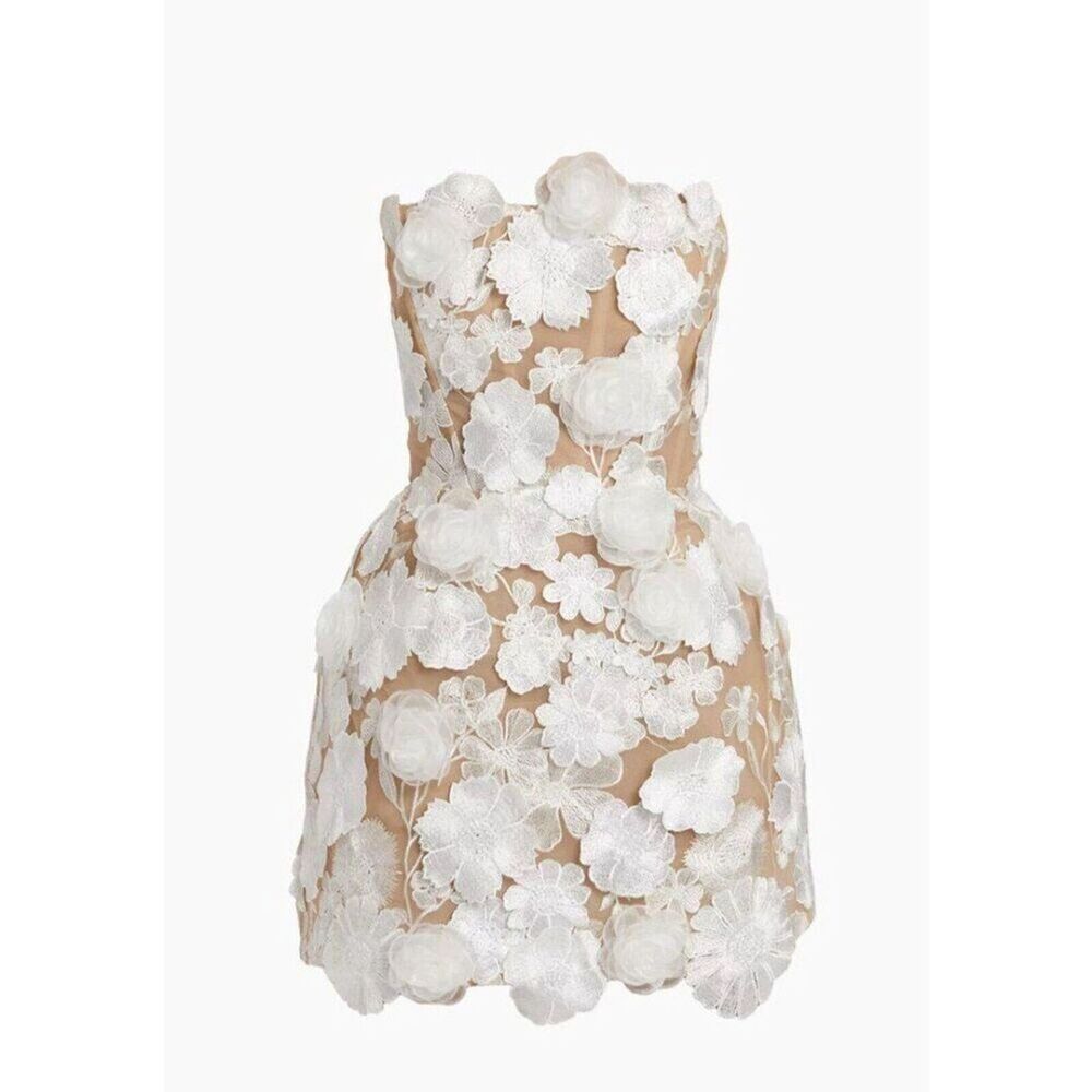 NWOT Bronx and Banco JASMINE MARAYA WHITE MINI DRESS - Picture 1 of 13
